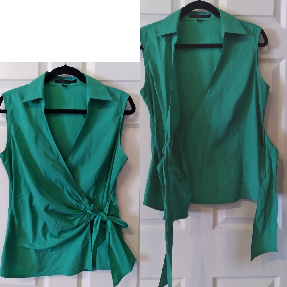 Express Design Studio Women's Sleeveless Tops Type Collar